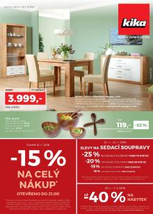 akční leták Kika nábytek 18.4.2016-1.5.2016