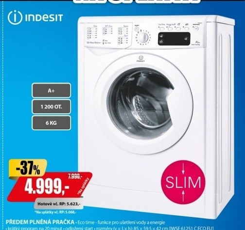 IWSE 61251 C ECO EU PRAČKAINDESIT