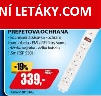 SSP 530 Přep. ochrana 5 zás.918J SENCOR