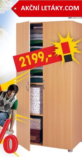 Policová skříň 5923 buk - IDEA nábytek akcniletaky.com