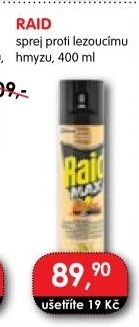 Přpravek proti lezoucímu hmyzu sprej Max Raid