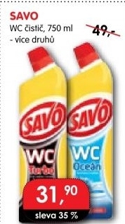 Gelový čistič WC Savo