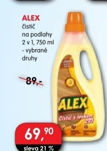 Čistič na podlahy Alex