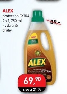 Čistič na dřevo a parkety Protection Alex