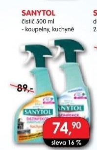 Dezinfekční čistič koupelen Sanytol