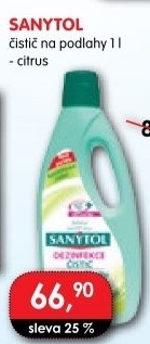 Dezinfekční univerzální čistič na podlahy Sanytol