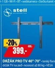 SHO 1021B FIXNÍ DRŽÁK LCD 32-60'' STELL