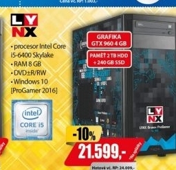 ProGamer 2016 i5 8G 2T+240G SSD 4G LYNX