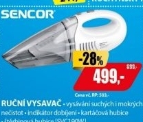 SVC 190W ruční vysavačSENCOR