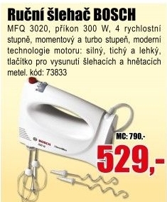 Šlehač BOSCH MFQ 3020