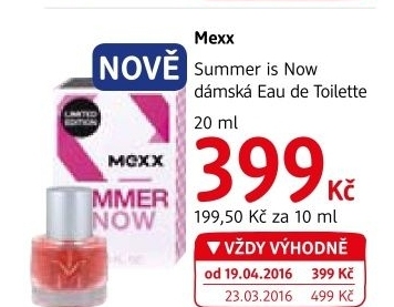 Toaletní voda dámská Summer is Now Mexx