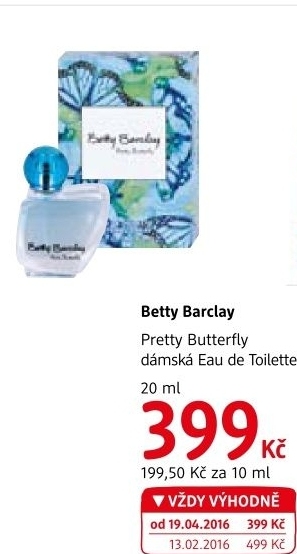 Toaletní voda dámská Pretty Butterfly Betty Barclay