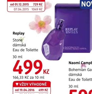 Toaletní voda dámská Stone Replay