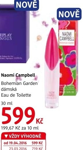 Toaletní voda dámská Bohemian Garden Naomi Campbell