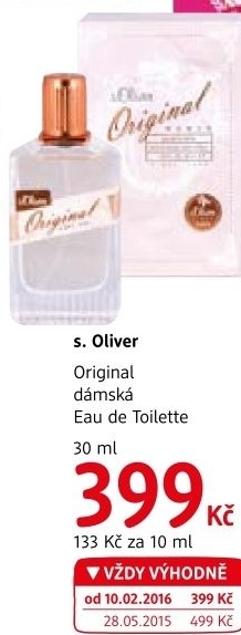 Toaletní voda dámská Original s.Oliver