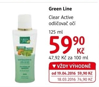 Odličovač očí Green Line