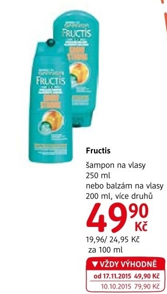 Šampon Fructis Garnier