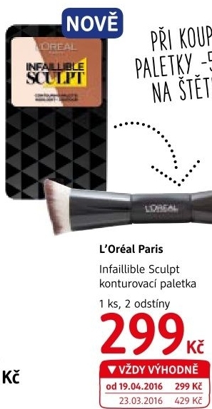 Paletka konturovací Infaillible Sculpt L'Oréal Paris