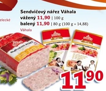 Nářez sendvičový Váhala