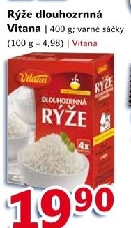 Rýže dlouhozrnná Vitana