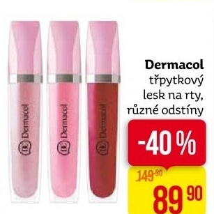 Lesk na rty třpytivý Dermacol