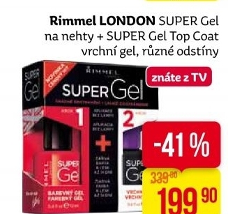 Sada laků na nehty SuperGel Rimmel
