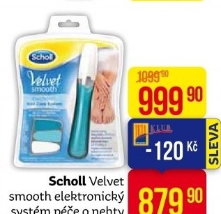 Pilník elektrický na nehty Velvet smooth Scholl
