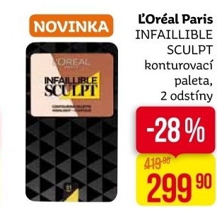 Paletka konturovací Infaillible Sculpt L'Oréal Paris