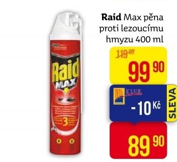 Přípravek proti lezoucímu hmyzu Max Raid