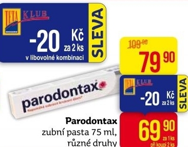 Pasty na zuby Parodontax