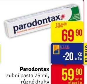 Pasty na zuby Parodontax