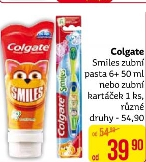 Pasta na zuby dětská Smiles Colgate