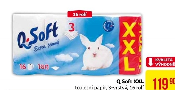 Toaletní papír 3vrstvý Q Soft