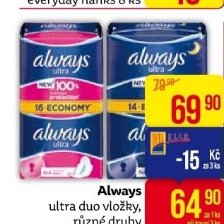 Vložky dámské Ultra Always