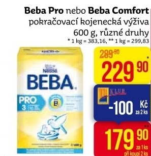 Mléčná výživa Pro Beba Nestlé