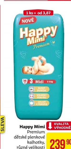 Pleny dětské Happy Mimi Premium