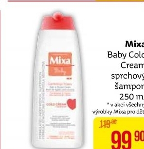 Sprchový a koupelový krém s Cold Cream Baby Mixa