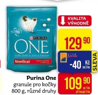 Granule pro kočky One Purina