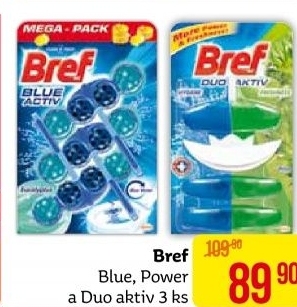 WC blok tuhý Blue Aktiv Bref
