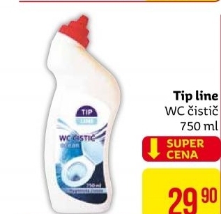 Čistič WC gelový Tip Line