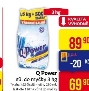 Sůl do myčky Q-Power