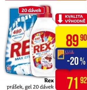 Prací prášek Rex