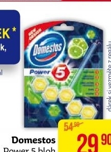 WC blok tuhý Power 5 Domestos