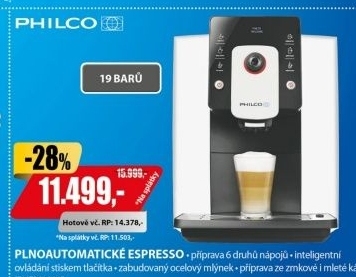 PHEM 1000 AUTOMATICKÉ ESPRESSOPHILCO