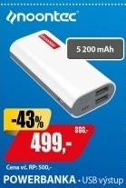 POWA 5200 POWER BANKNOONTEC