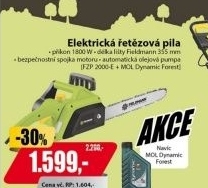 FZP 2000-E Elektrická řetězová pila 1800W + MOL Dynamic Forest-maz.olej pro řet.pily + MOL Dynamic Forest-maz.olej pro řet.pily