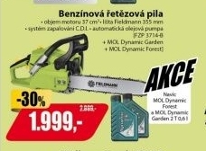 FZP 3714-B Benzinová řetězová pila 37cc + Mol Dynamic Garden 2 T 0,6l