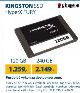 KINGSTON ssd hyperx fury