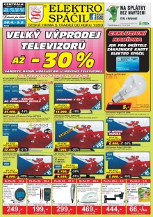 akční leták Elektro Spáčil 20.4.2016-3.5.2016