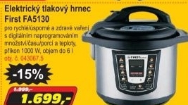 Elektrický tlakový hrnec First FA5130